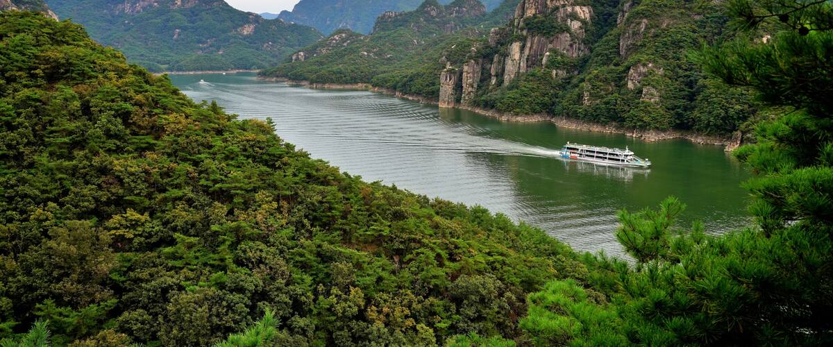 Natural scenery around Chungju Lake in Korea