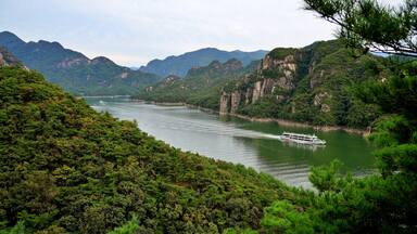 Natural scenery around Chungju Lake in Korea