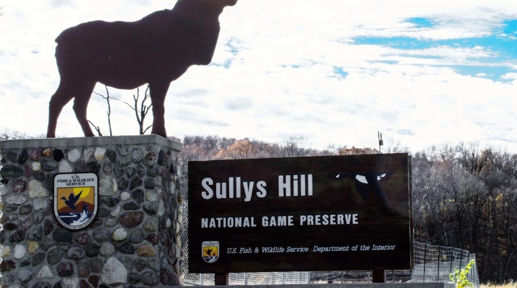 Sullys Hill National Game Preserve is a National Wildlife Refuge and nature center located on the shore of Devil's Lake in Benson County, North Dakota, within the Spirit Lake Tribe reservation.