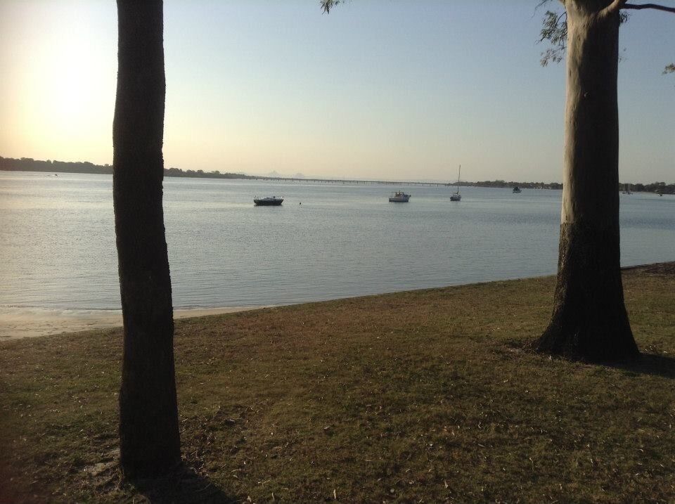 Picnic lunch and the sunset. 