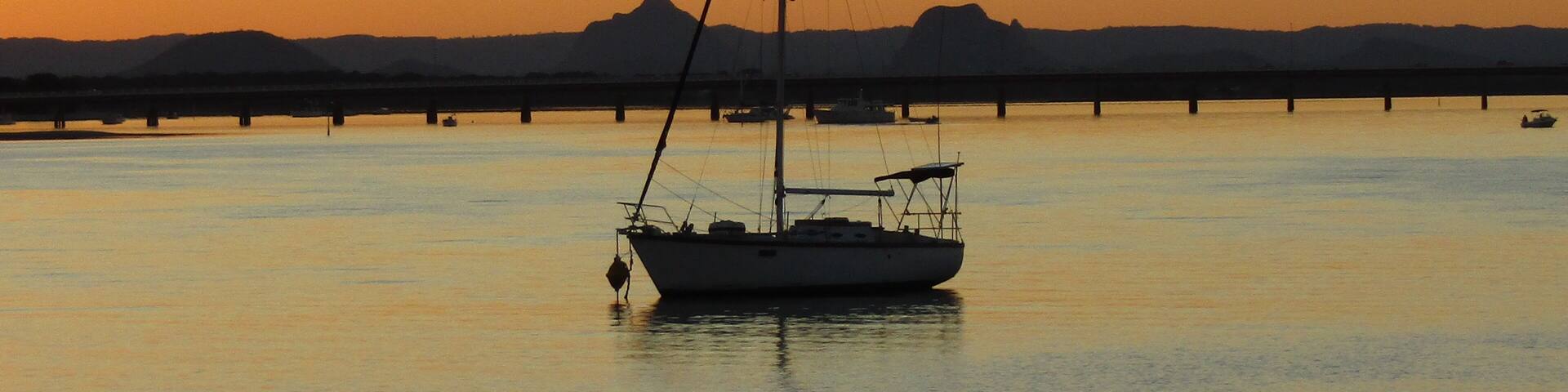 Sunset on Bribie Island
Right on Brisbane’s doorstep :-
Bribie is the northern-most of the islands in Moreton Bay. It’s the only Queensland island connected to the mainland by bridge, allowing easy access. As you cross the Bribie Island bridge you have captivating views of Pumicestone Passage & Glasshouse Mountains to the north .
34 kilometers long the majority of which is national conservation park a haven for boating fishing & beach driving .