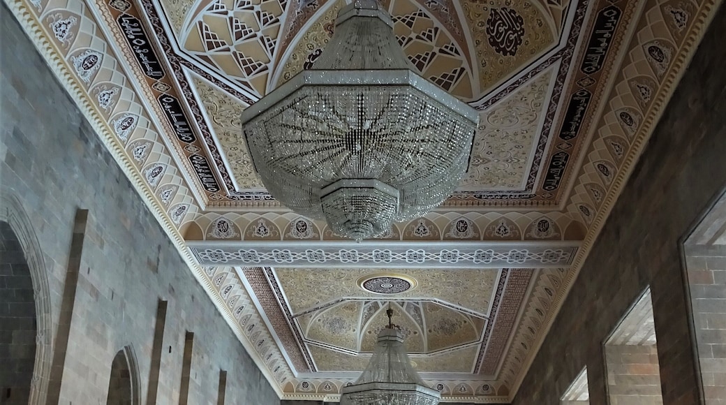 The entrance area of the Quabala New Mosque. #Azerbaijan #Perspectives