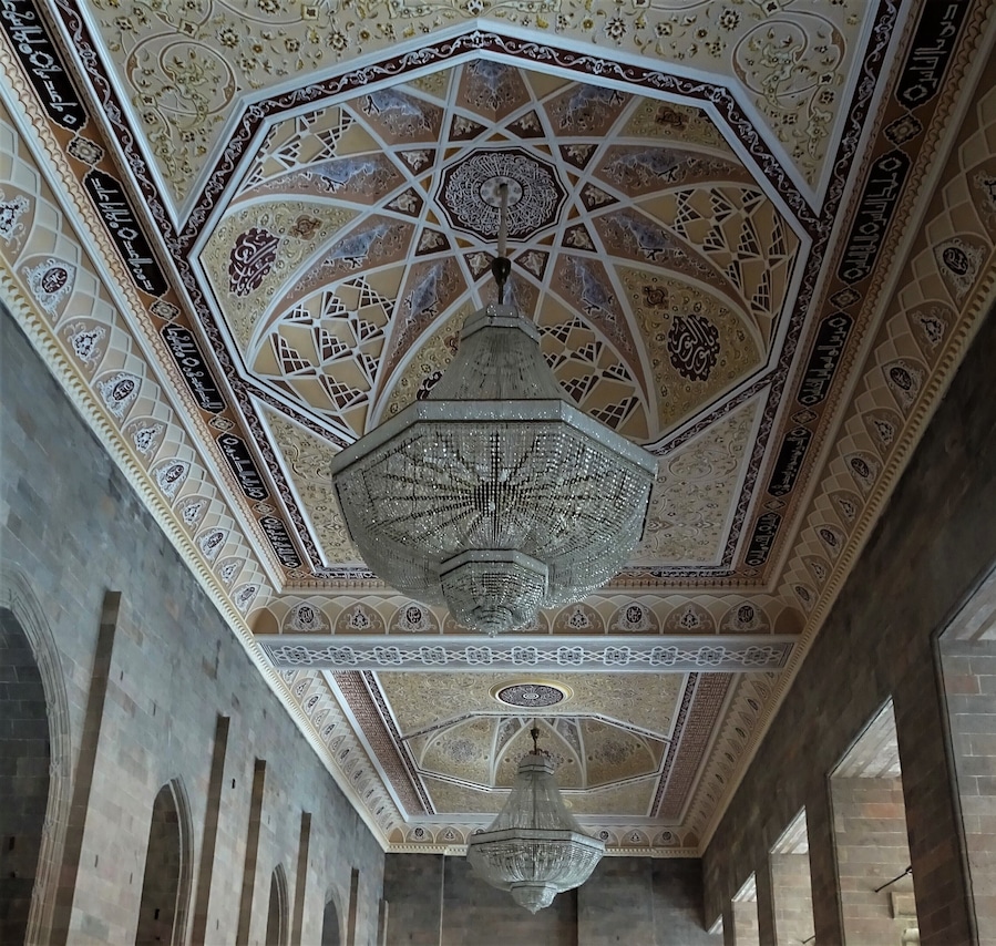The entrance area of the Quabala New Mosque. #Azerbaijan #Perspectives