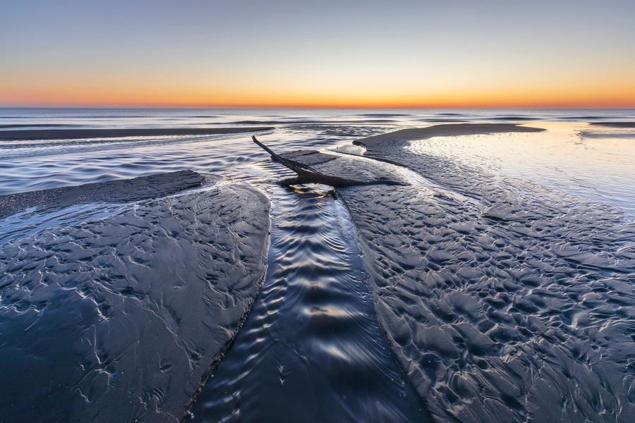 Sunrise over the Caspian Sea