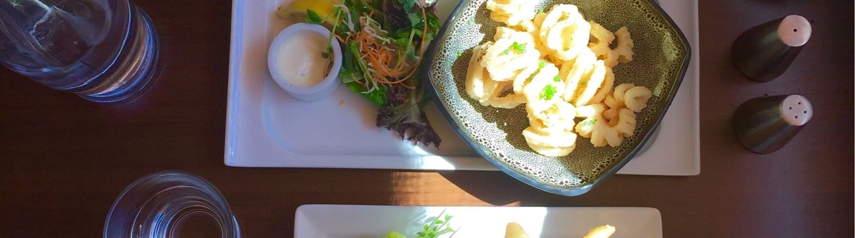 Salt and pepper squid $17 not as amazing as it looks
Warm chicken salad with chorizo pumpkin and Cappy- yum as $24
Rump steak - a bit rough $20