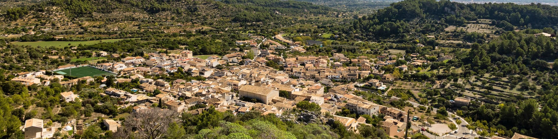 Spain, Mallorca, Mancor de la Vall, View