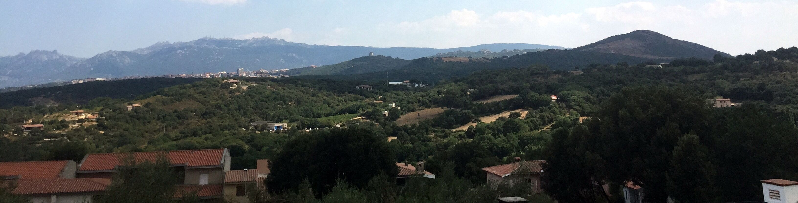 Tempio Pausania depuis Aggius, 2015.