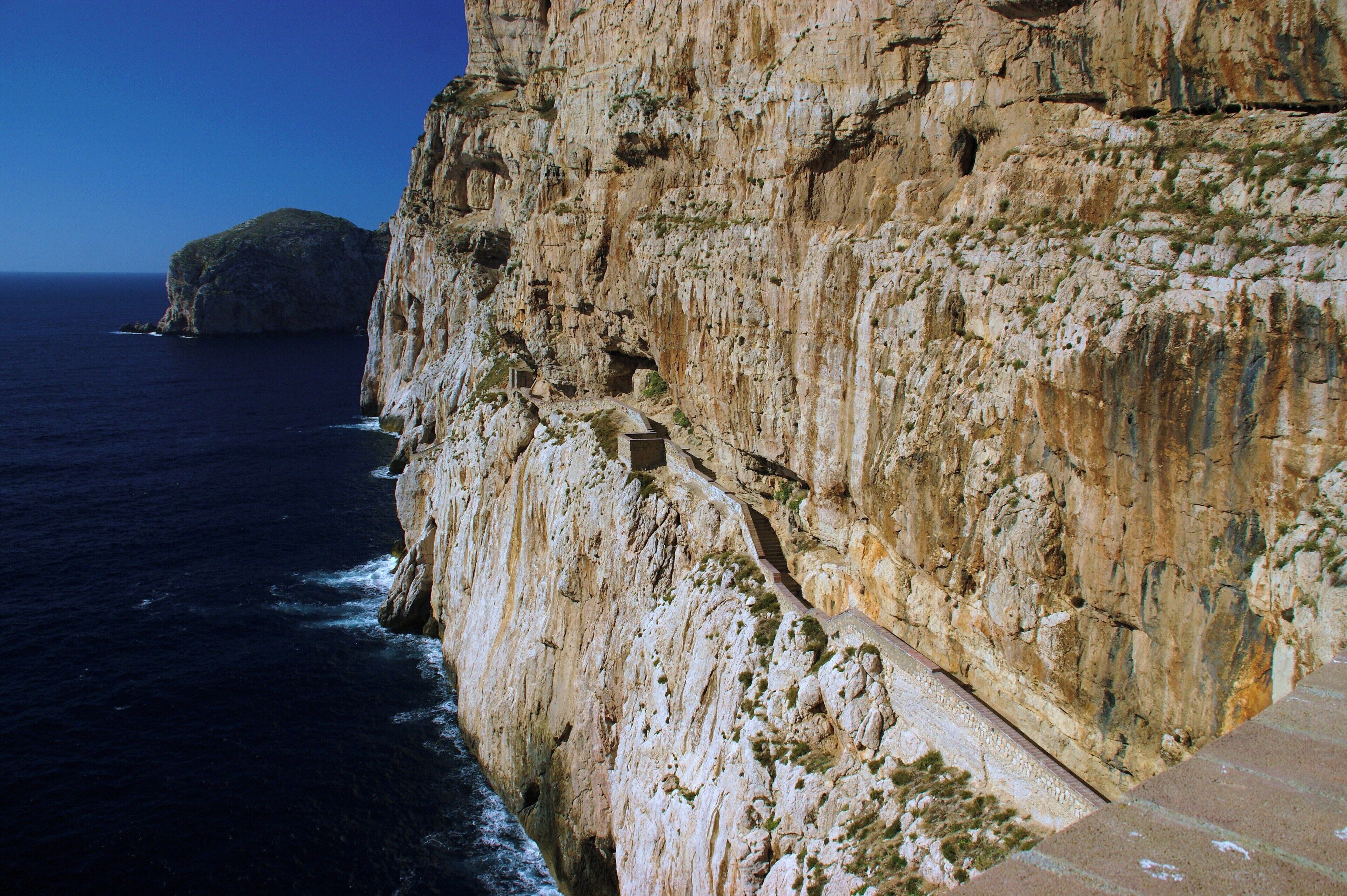 Way to Grotto Neptuno. 652 steps is very exhausting.
