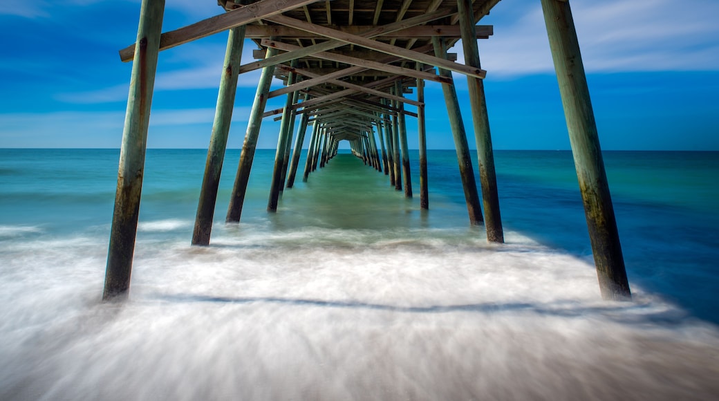 A long exposure beneath the Bogue Inlet Fishing Pier in Emerald Isle, North Carolina