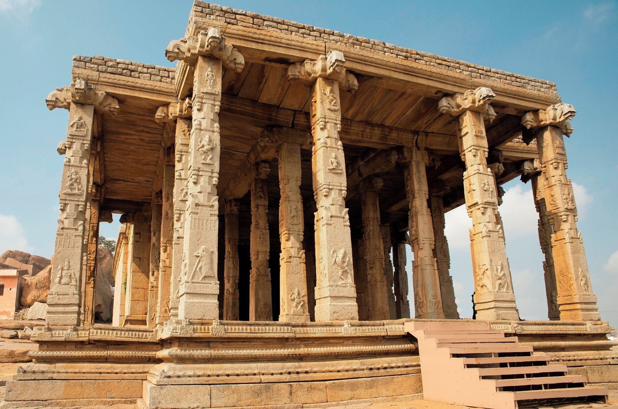 Ganesh Temple, a beautiful structure, untouched when all of the others were destroyed because it is not a place to worship but houses a big Ganesh statue