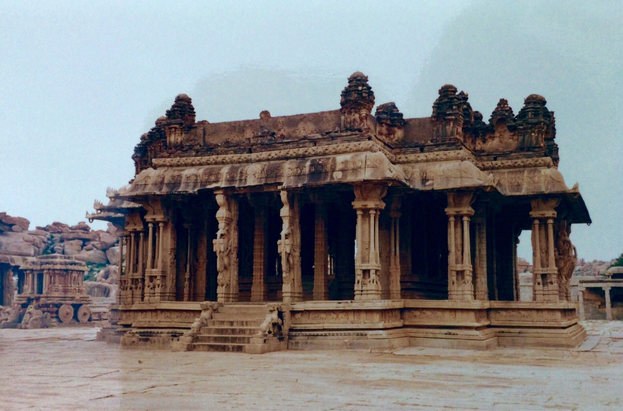 16th century' Vittala Temple. Outer pillars play musical notes. 