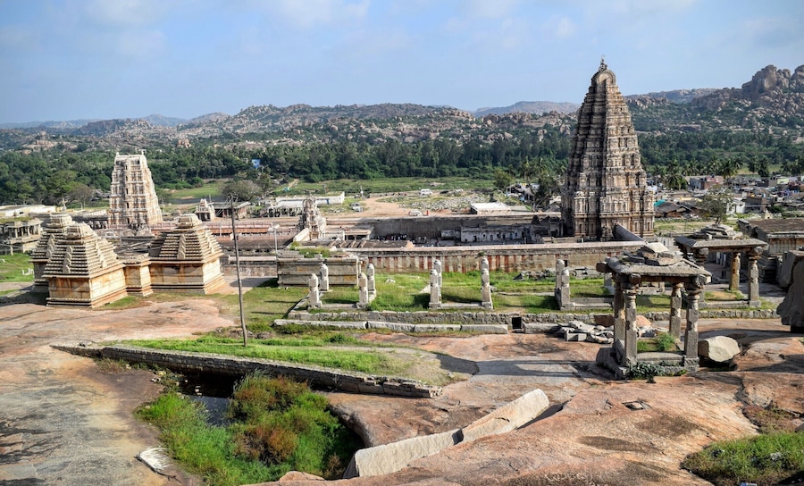 Virupaksha Temple Complex at Hampi.