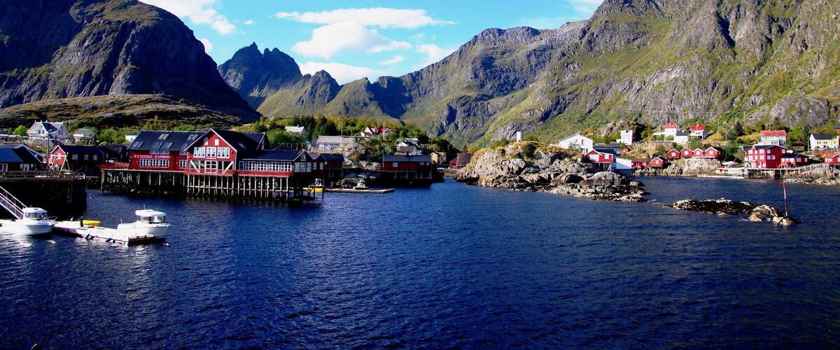 Ă
, Lofoten Archipelago , Norway
Ă
is small fishing village at the edge of Lofoten Archipelago. There are so many "rorbuer" - Norwegian traditional type of seasonal house used by fishermen.