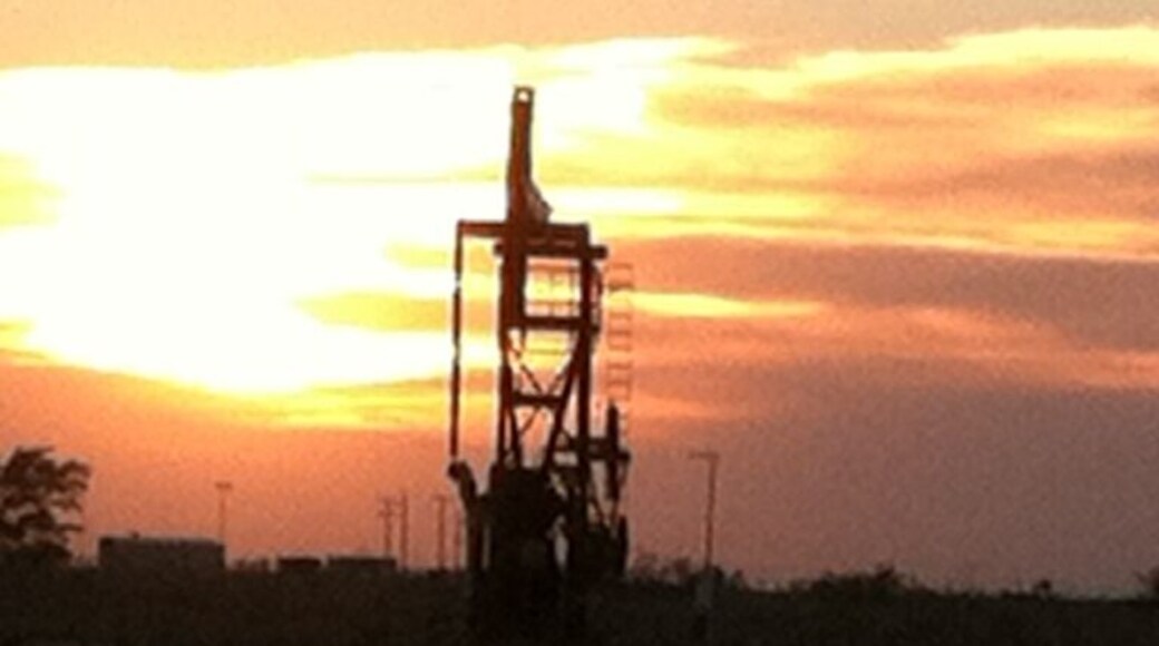 Huge oil field outside of Denver City.
