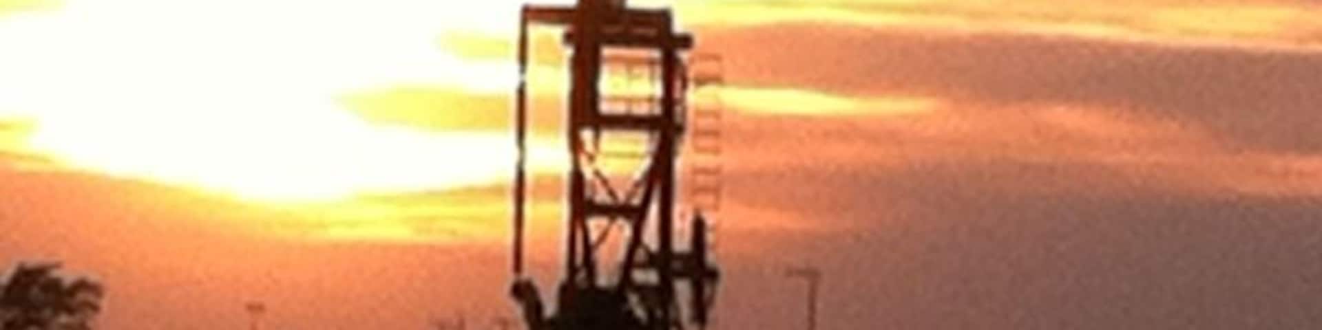 Huge oil field outside of Denver City.