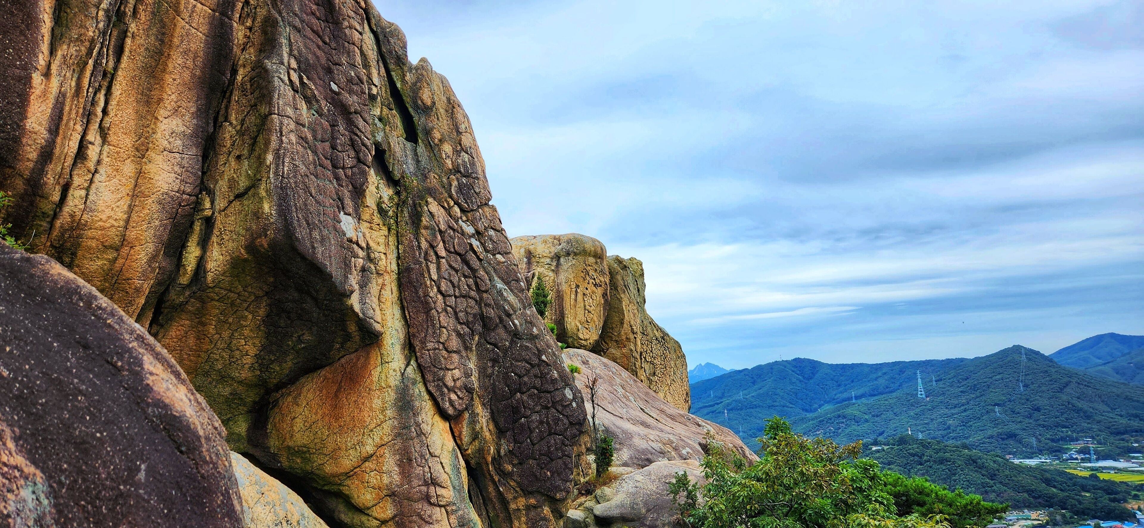 Alligator Rock close-up in Bulgoksan Mountain, Yangju, Korea