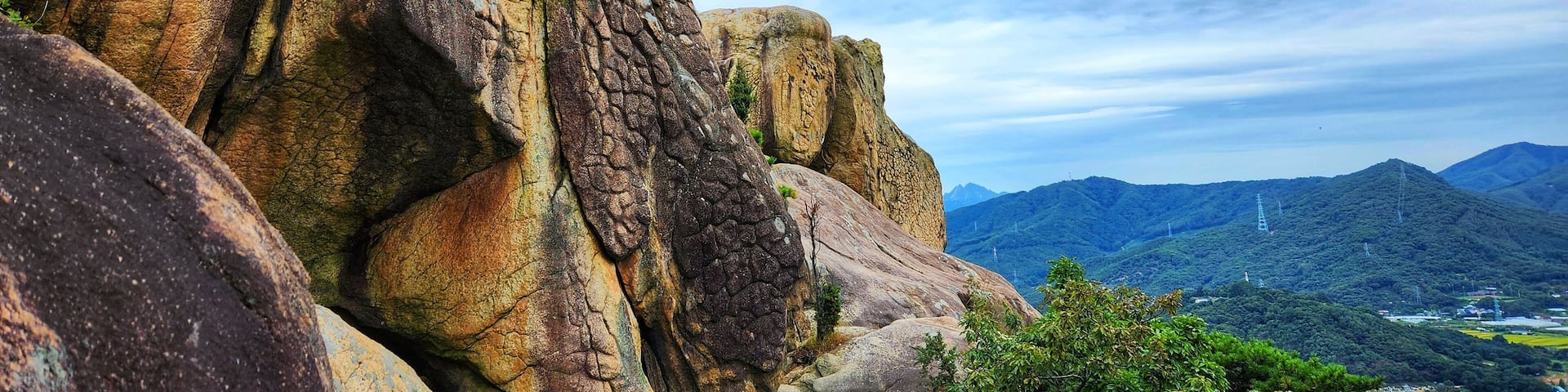 Alligator Rock close-up in Bulgoksan Mountain, Yangju, Korea