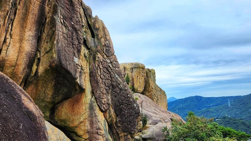 Alligator Rock close-up in Bulgoksan Mountain, Yangju, Korea