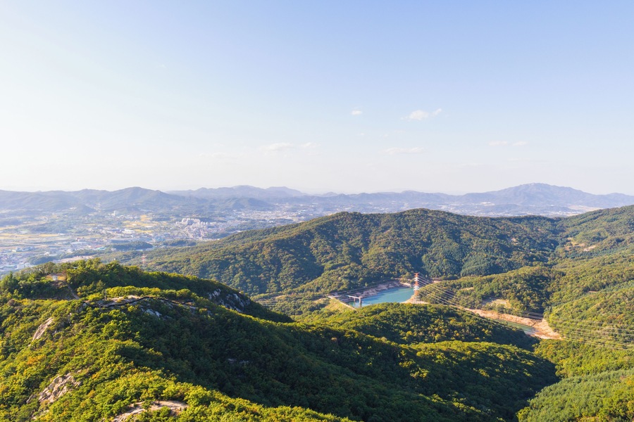 Landscape of Bulgok Mountain, Yangju, South Korea