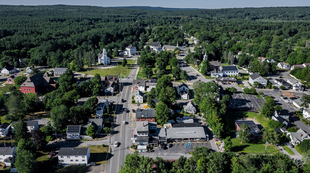 Aerial summer view of Townsend, Massachusetts