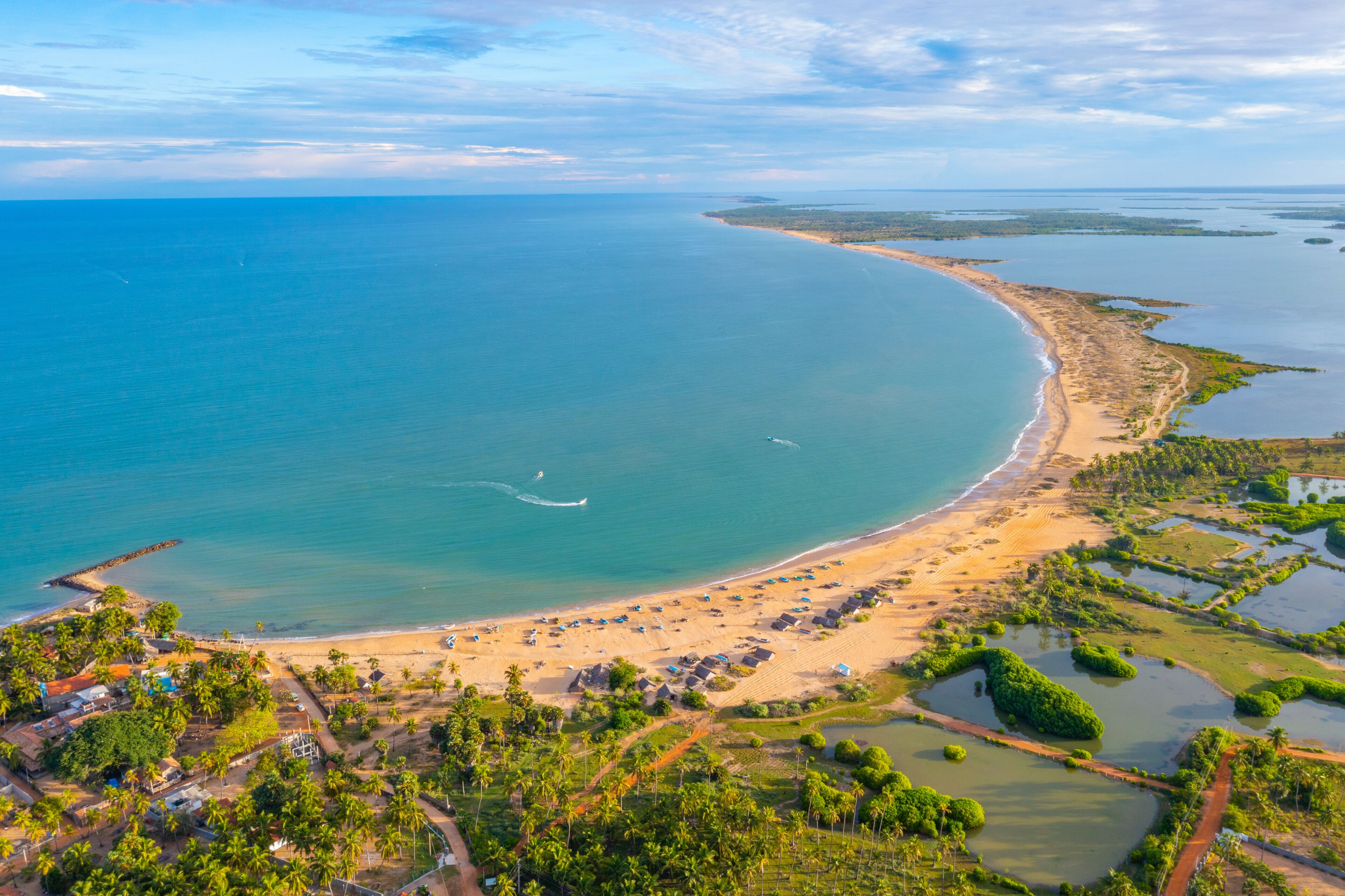 View of Kalpitiya beach in Sri Lanka
