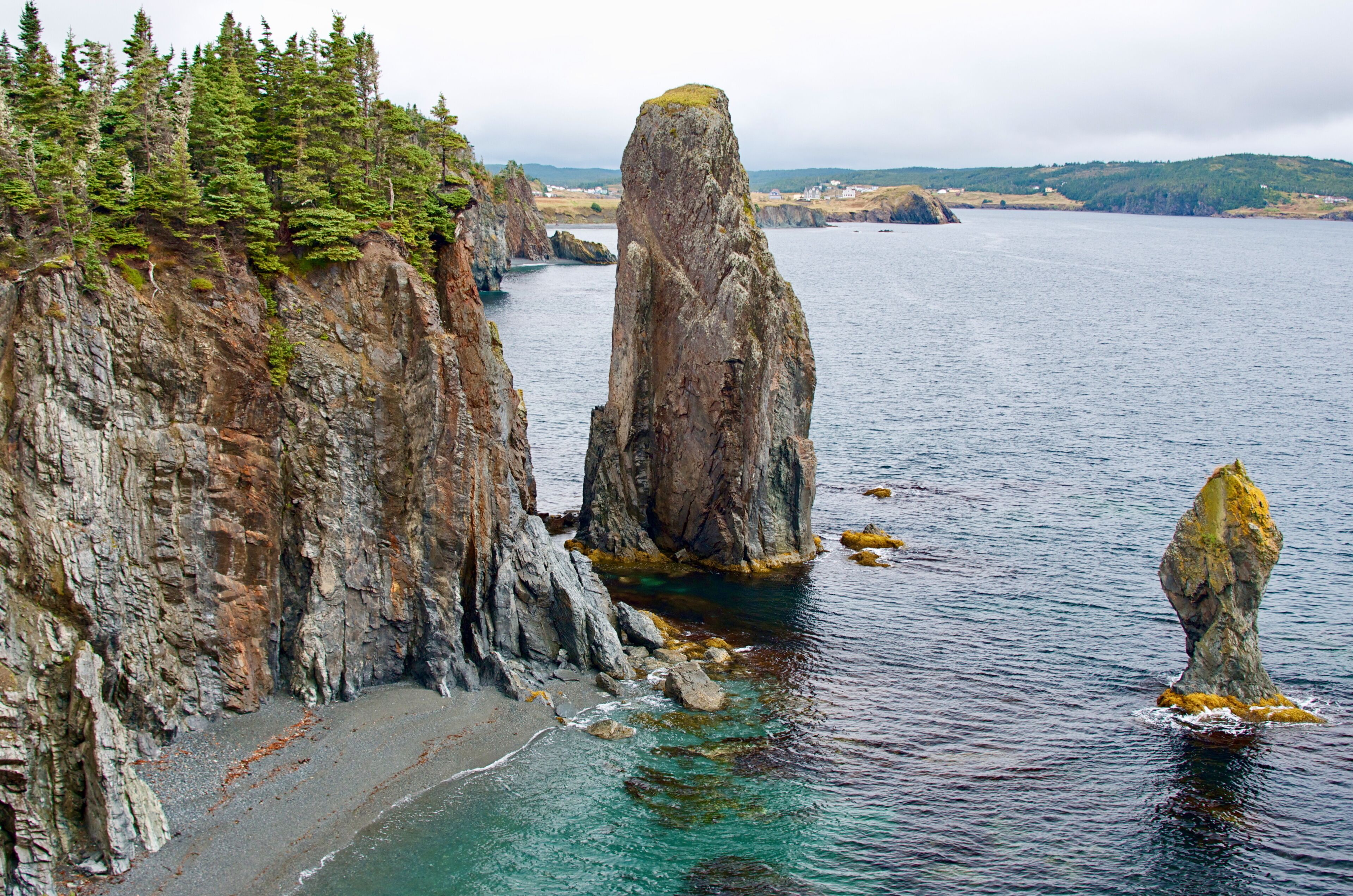 Skerwink Trail Cliffs and Pebble Beach Newfoundland Bonavista Peninsula Trinity
