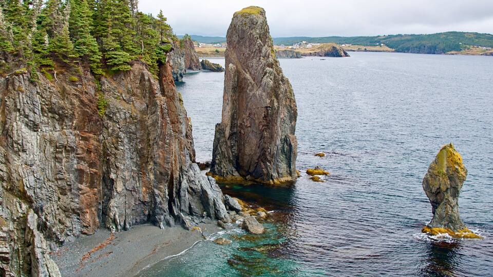 Skerwink Trail Cliffs and Pebble Beach Newfoundland Bonavista Peninsula Trinity