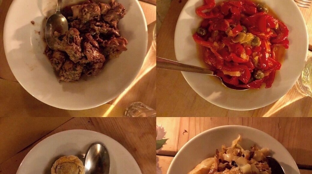 The multi course amazing meal at our inn Domu Antiga in central Sardinia! #trovember!