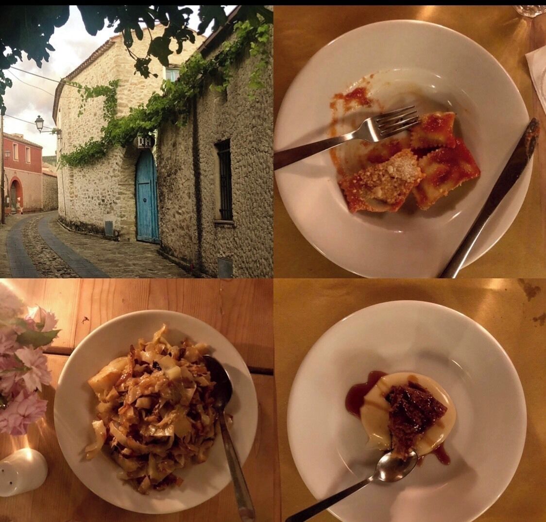 Part of our amazing meal at Domu Antiga. This country Inn is a true celebration of Sardinia’s dedication to amazing cuisine!