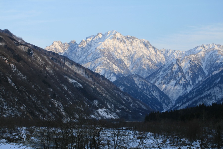 Mount Tsurugi seen from the WNW.