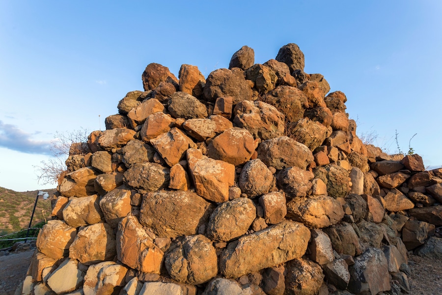 Nuraghe Sa Domu 'e s'Orcu in Sarroch, Italy