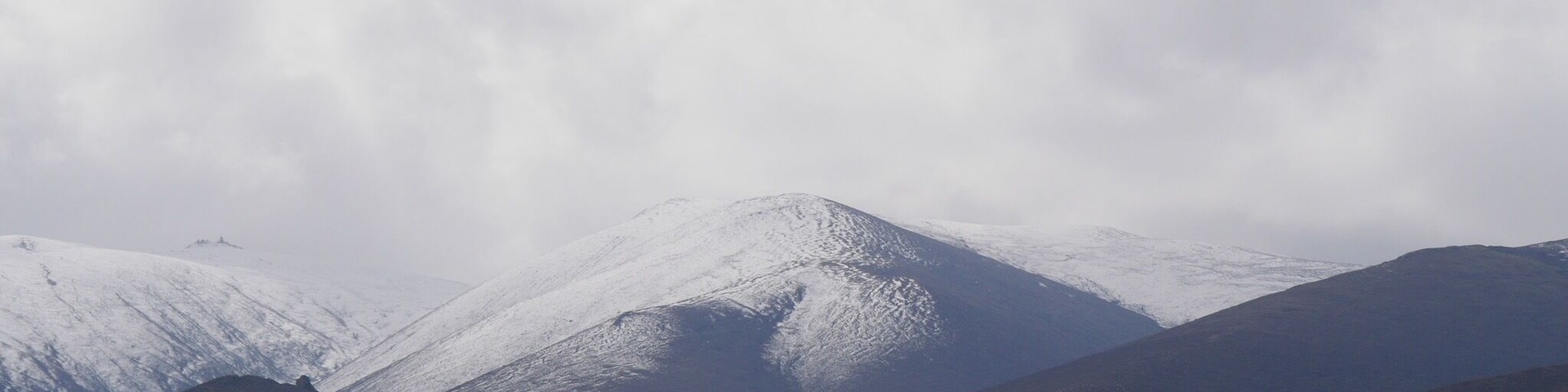 Qilian Mountains as seen from Qinghai Lake.