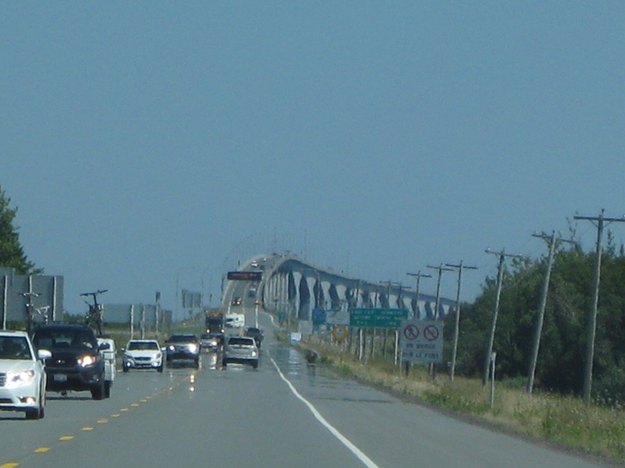 Opened in 1997, the 12.9 km bridge connects New Brunswick and Prince Edward Island.
-2012