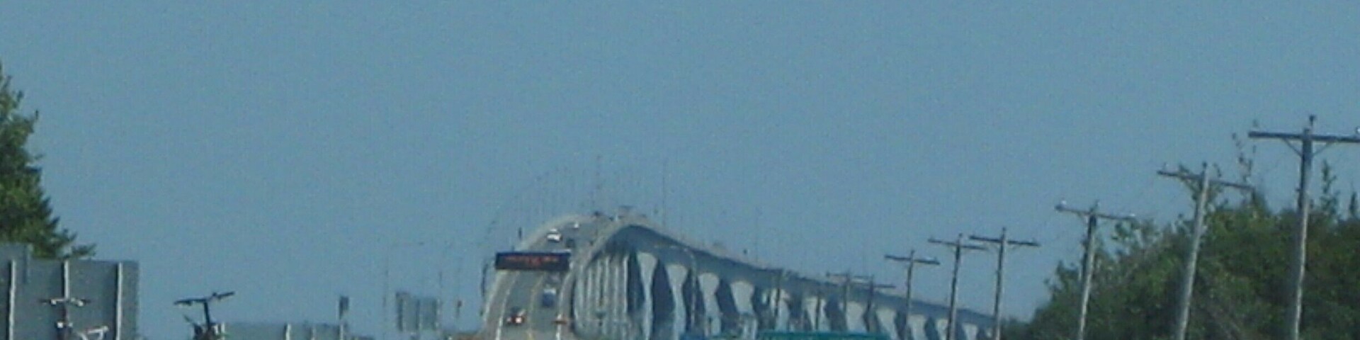 Opened in 1997, the 12.9 km bridge connects New Brunswick and Prince Edward Island.
-2012
