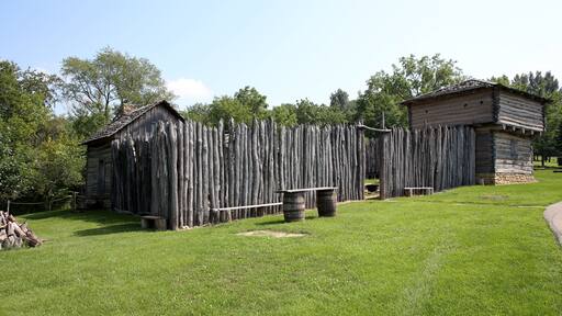 Historic Fort Apple River in Illinois, USA