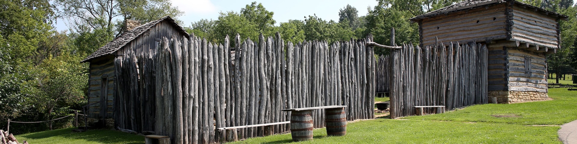 Historic Fort Apple River in Illinois, USA