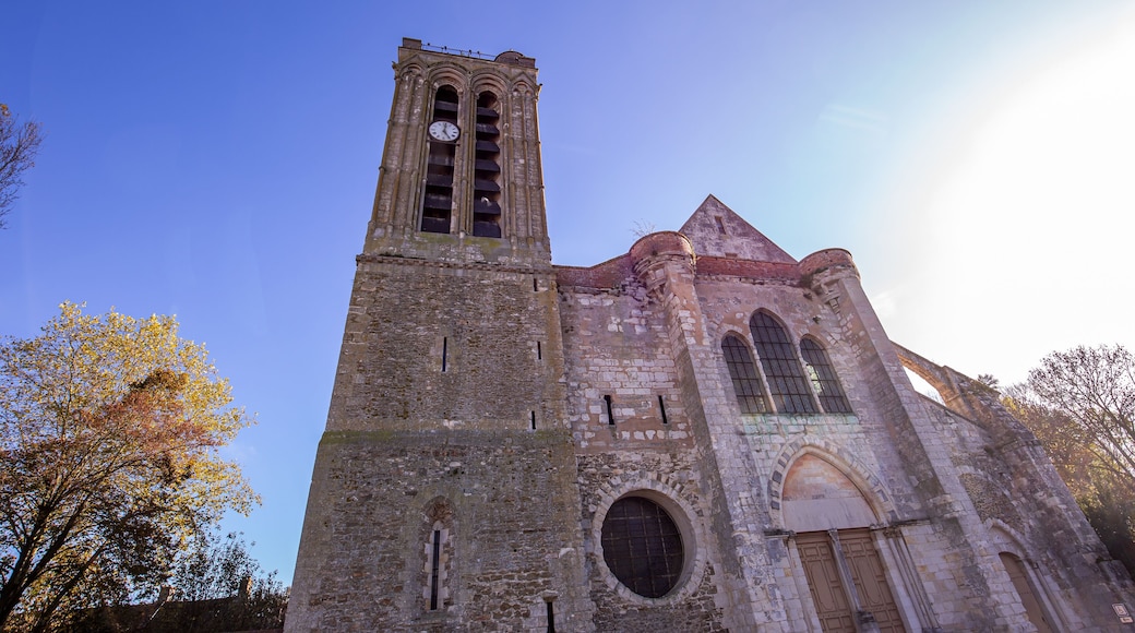 Collegiate saint martin church, Champeaux, France, exteriors