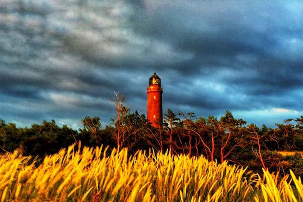 Light Haus Darsser yesterday. It was very windy and Flying sand. To reach there take a byck.
The Photo has been tacken by iPhone 6+