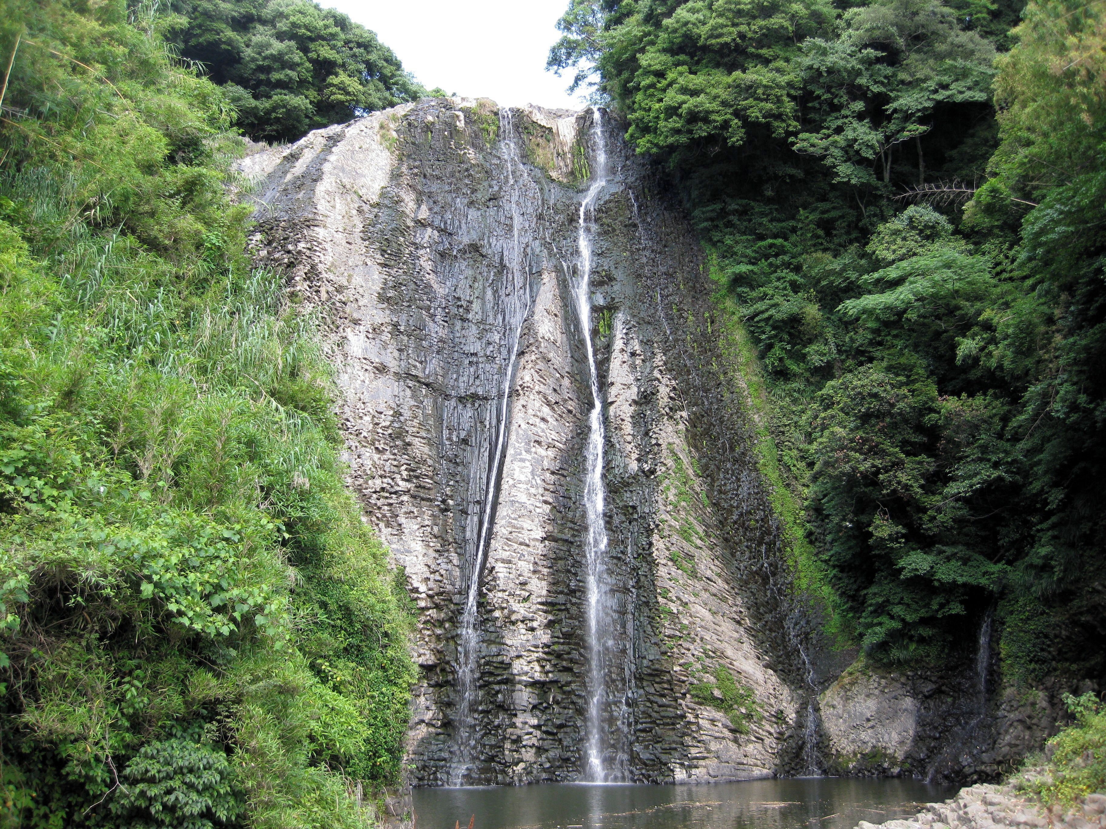 Drought of Ryūmondaki Falls in Kagoshima, Japan