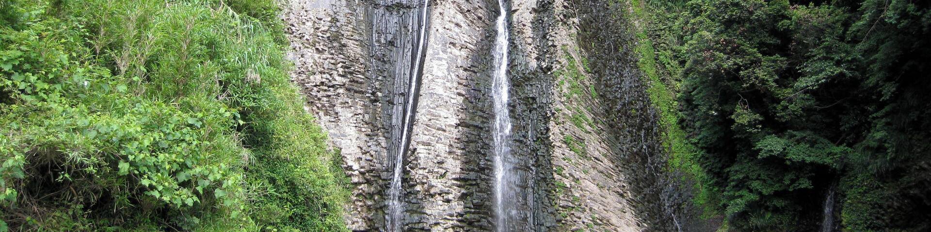Drought of Ryūmondaki Falls in Kagoshima, Japan