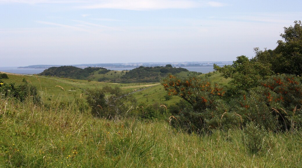 Ostseeinsel Hiddensee - Blick vom Dornbusch Richtung Rügen / Dranske