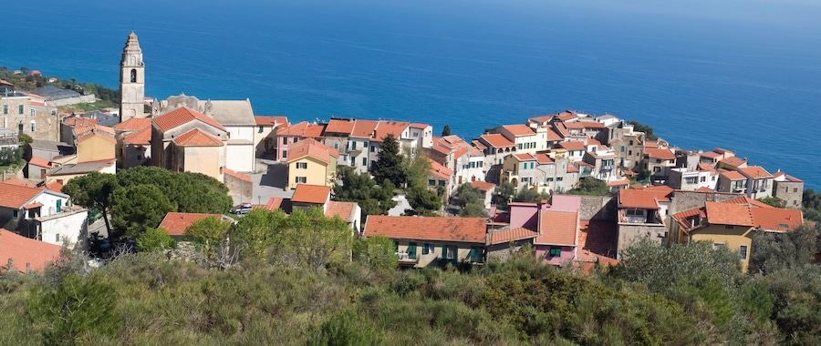 Italy. Province of Imperia. Ancient village Cipressa