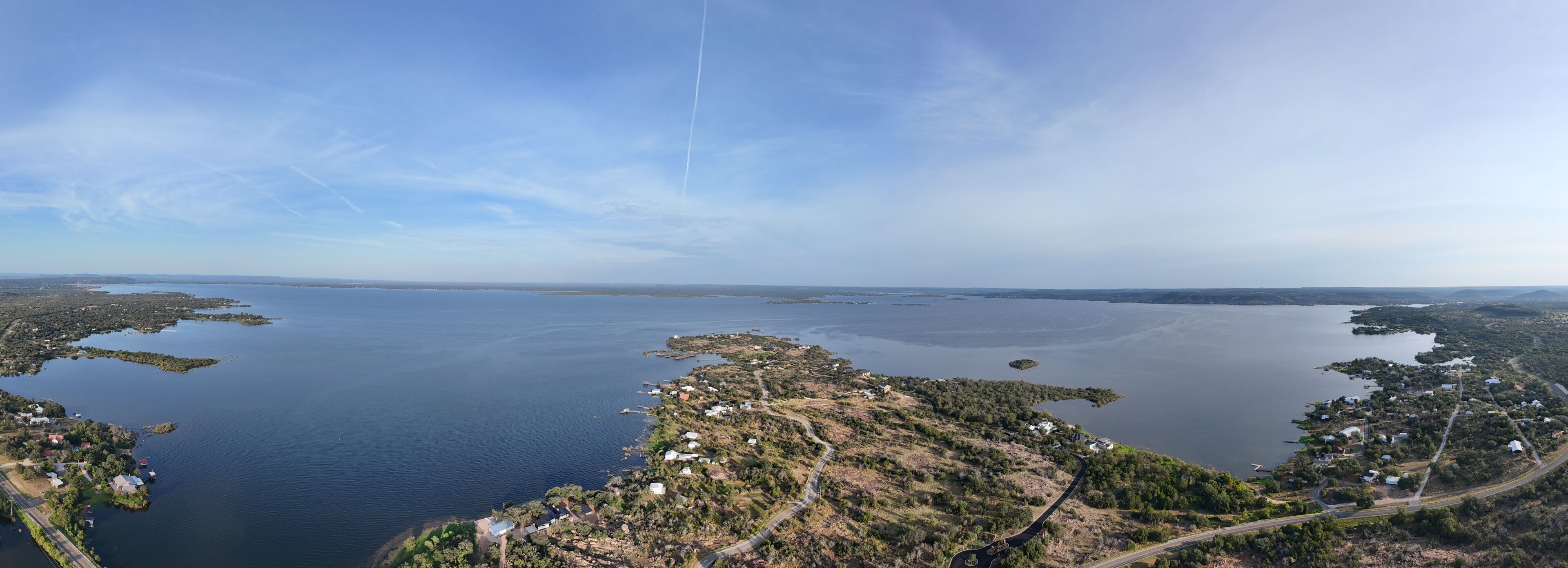 Sunrise at Bluffton peninsula at Lake Buchanan.
