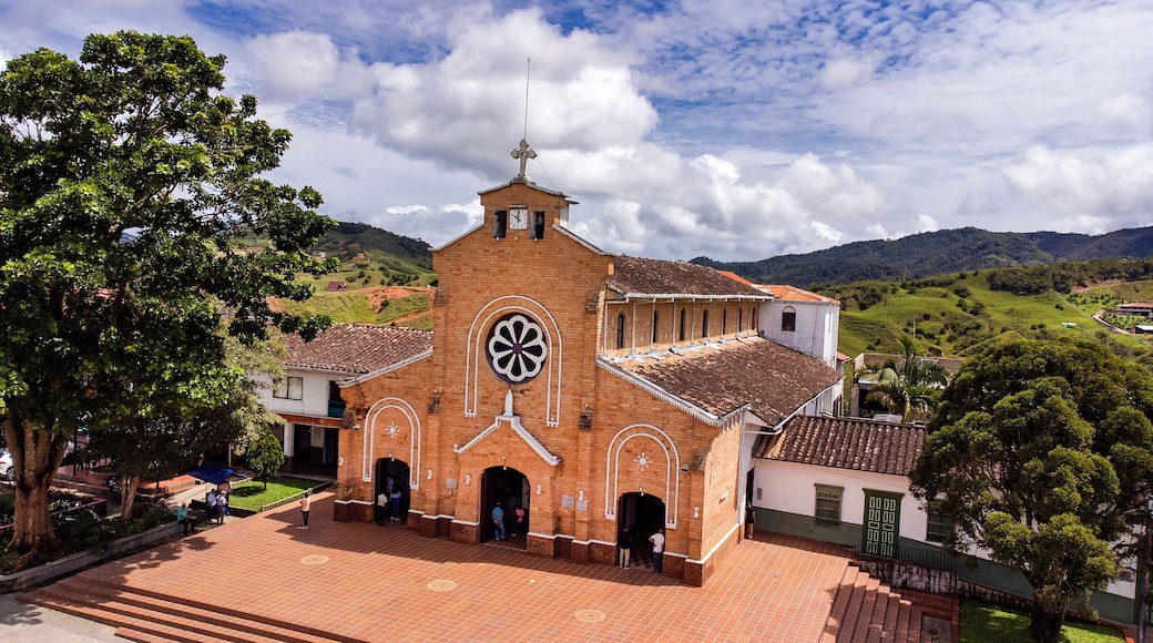 Alejandria, Antioquia - Colombia. November 16, 2025. San Pedro alejandrino, a Catholic church.