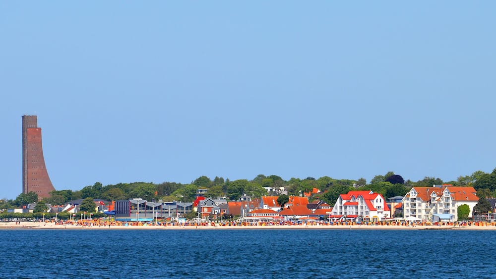 Panorama of the Baltic Sea resort Laboe on the Kiel Fjord (Germany)