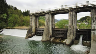 Miho power station weir.