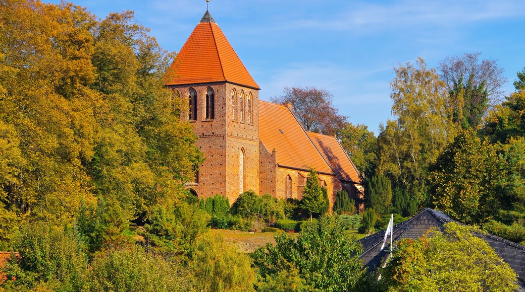 Garz auf der Insel Rügen, Kirche - in Garz the church, island Ruegen