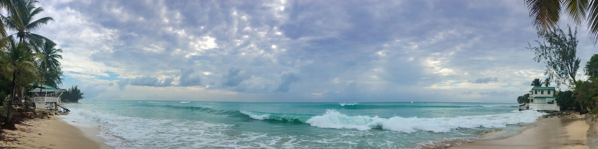 Panoramic view of Carlisle Bay in Bridgetown Barbados