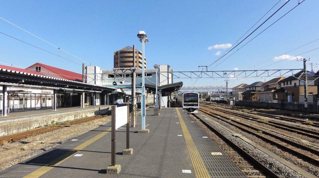 The west end of platforms 2/3 at Choshi Station in Choshi, Chiba Prefecture, Japan