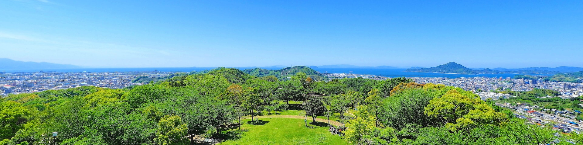 松山総合公園からの伊予灘方向1